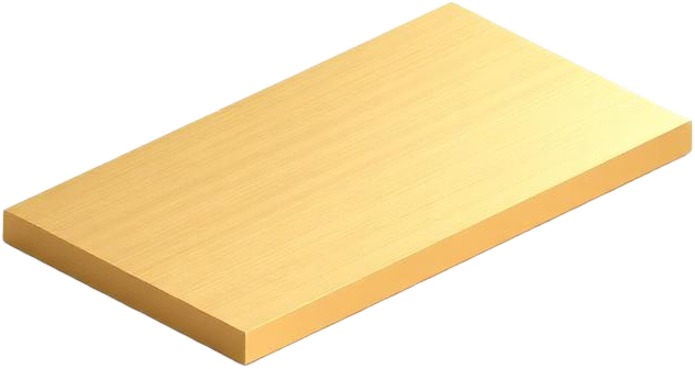 Brushed brass panel