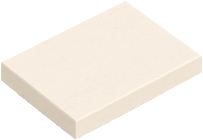 Honed travertine slab